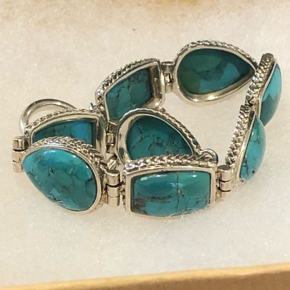 BARSE Turquoise Sterling Silver Turquoise Toggle Bracelet - Picture 4 of 8